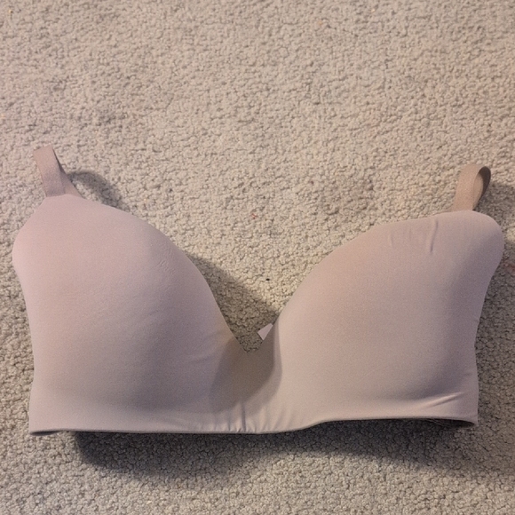 Victoria's Secret Other - Victoria Secret Beige T-shirt Lightly Lined Wireless Bra Size 36G